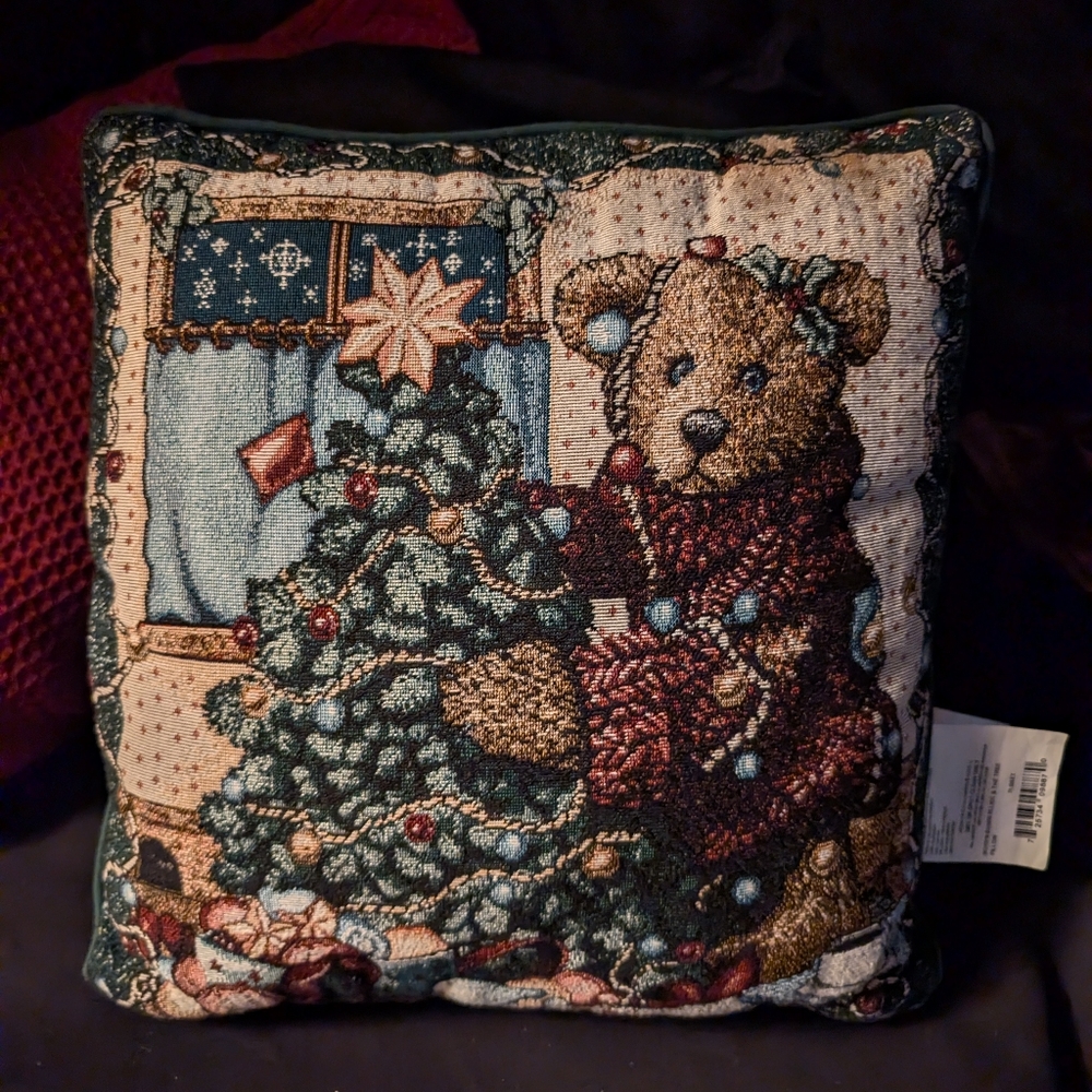 Boyds Bears Holiday Pillow